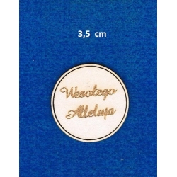 BEERMATA #1,5mm /  Wesołego Alleluja 3,5cm  / kółko 3,5 / Scrapbooking,  birmata